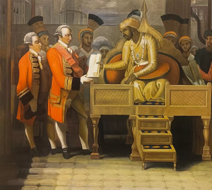 Court Scene Painting