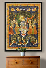 Load image into Gallery viewer, Large Shreenath Ji Finest Pichwai Wall Decor Indian Miniature Painting
