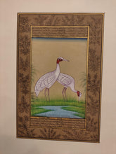 Load image into Gallery viewer, Hand Painted Ostrich Bird Birds Miniature Painting India Artwork Paper Nature - ArtUdaipur
