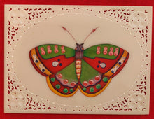 Load image into Gallery viewer, Exotic Butterfly Bird on Synthetic Ivory Painting Art - ArtUdaipur
