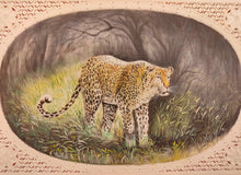 Load image into Gallery viewer, Hand Painted Tiger Animal Miniature Painting India Art Faux Synthetic Ivory - ArtUdaipur
